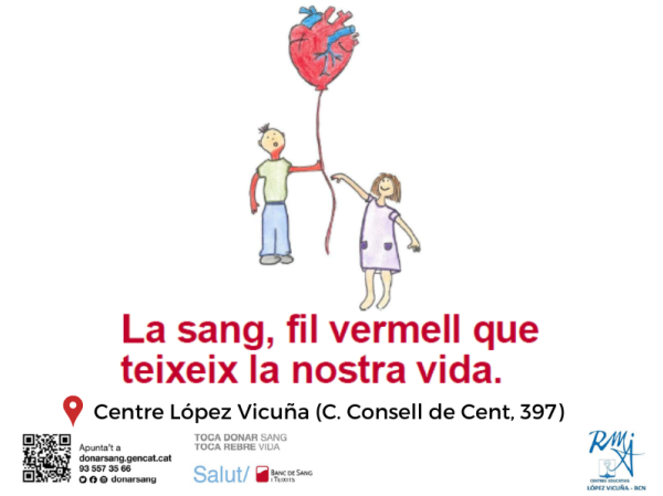 El 19 de marzo ve a donar sangre al centro Lpez Vicua